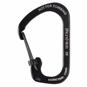 NITE IZE Carabiner Slidelock Steel - No2 Black