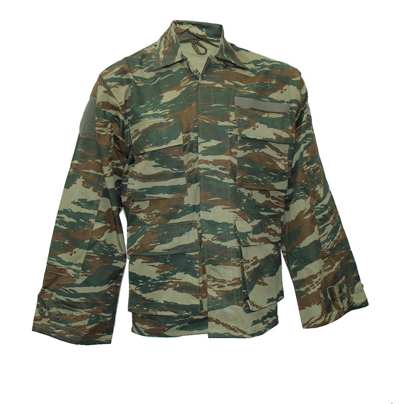 MILITARY SURPLUS Greek Lizard Camo BDU Shirt Jacket - Shop the Huge ...