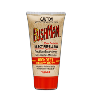 BUSHMAN 75G Gel Brown Heavy Duty Insect Repellent 80%