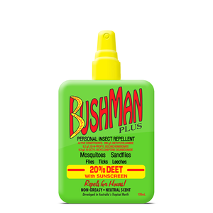 BUSHMAN "Plus" 100ml Pump Spray with Sunscreen - 20%