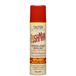 BUSHMAN 60G Aerosol Brown Heavy Duty - 40% DEET