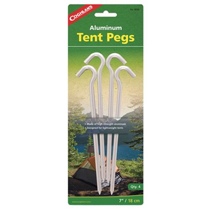 COGHLANS Aluminium Tent Pegs - Pack Of 4