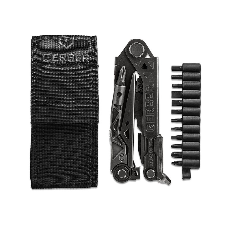 Center Drive Multi tool Black with MOLLE sheath and bit set by GERBER