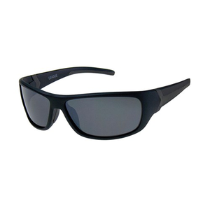 BLACK ICE Clive Polarised Men's Wrap Sunglasses - Black/Smoke