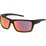 BLACK ICE Black/Green Framed Sunglasses with Red Polarised Lens
