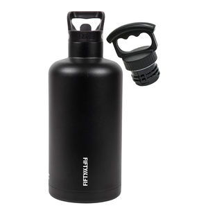 1.9L Tank Growler with Dual Lid by FIFTY FIFTY