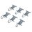 COMPANION Caravan Awning Multi-use Hanger Hook 6 Pack