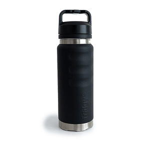 FRIDGY 1080ml Grip Bottle With "Guzzler" Wide Mouth  - Dark Hour Black