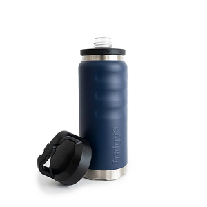FRIDGY 1080ml Grip Bottle With "Guzzler" Wide Mouth  - Navy Forge