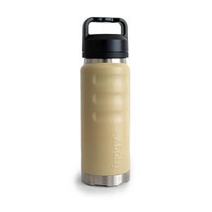 FRIDGY 1080ml Grip Bottle With "Guzzler" Wide Mouth  - Gritstone Taupe