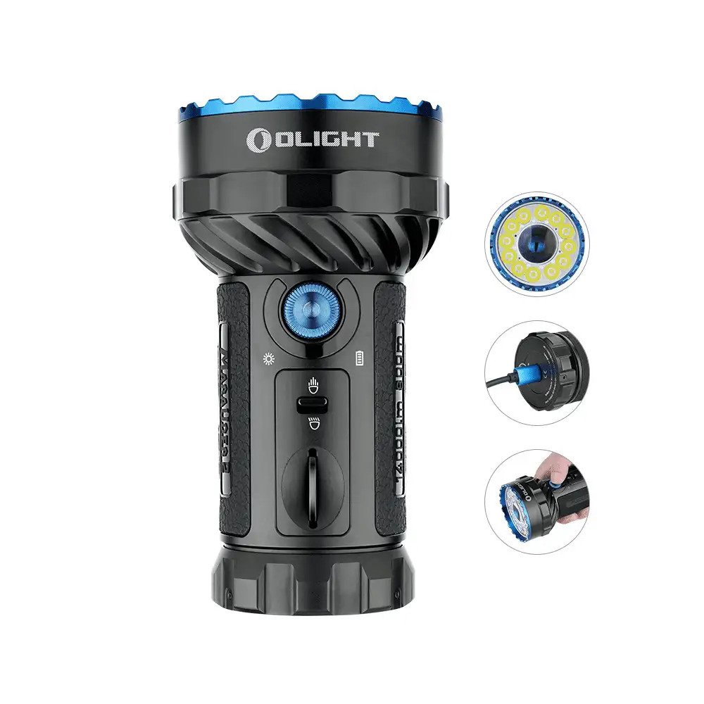 Marauder 2 Max 14000 Lumens Rechargeable Tactical LED Torch by