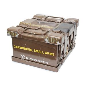4 x British 30Cal Ammo Boxes with Carrier