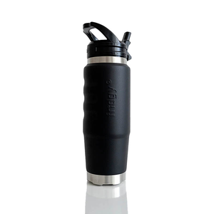 750ml Cruise Drink Bottle with Sipper Lid - Dark Hour Black by FRIDGY