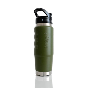 750ml Cruise Drink Bottle with Sipper Lid - Commando Green by FRIDGY