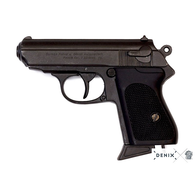Replica Walther PPK with Silencer Black by DENIX - MILITARY