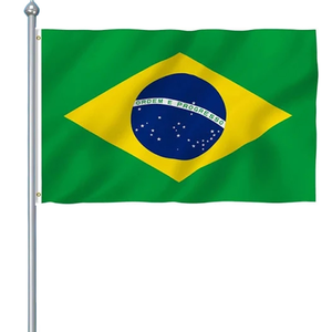 Flag Of Brazil (Large) 5'x3' by OUTBOUND