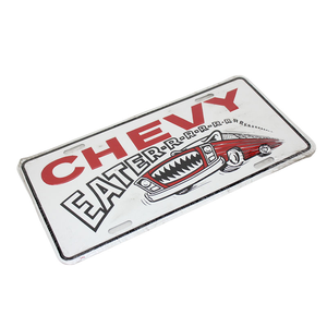 Vintage 1980's "Chevy Eaters" Novelty Number Plate