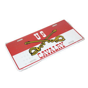 Vintage 1980's "US Cavalry" Number Plate