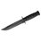 1213 Fighting-Utility Knife Black – Straight Edge with Hard Plastic Sheath