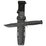 1213 Fighting-Utility Knife Black – Straight Edge with Hard Plastic Sheath