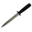 8" Pig Sticking Dagger Black Handle With Sheath by SICUT