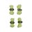 Glow in The Dark Guy Rope 4 Pack by OZTRAIL