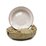 1 Dozen 22cm Enamel Soup Plate - Pastel Pink by OUTBOUND