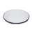22cm Enamel Flat Plate White by OUTBOUND