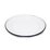 26cm Enamel Flat Plate White by OUTBOUND