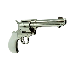 Thunderer Revolver Nickle with Pearl Grips by KOLSER