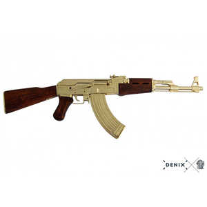 AK47 Assault Rifle, Soviet 1947 Gold 87cm by DENIX