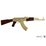AK47 Assault Rifle, Soviet 1947 Gold 87cm by DENIX