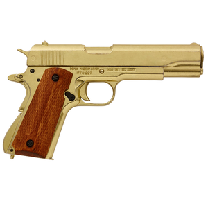 Colt Govermnent M1911A1 Gold with Wood Grips 24cm by DENIX