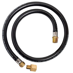 Hose 900mm 3/8" LH BSP to 1/4" BSP by GASMATE