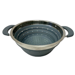 Grey Double Handle Colander by SUPEX