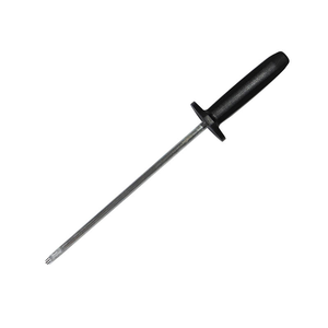 Sharpening Steel Medium Cut 10" Black Handle by SICUT