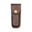 Brown Leather Belt Pouch Suits 4" Folded Knife by SICUT