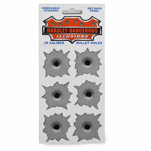 Vintage .38Cal Bullet Hole Stickers by HARDLEY DANGEROUS
