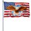 USA With Eagle Flag (Large) 5'x3' by OUTBOUND