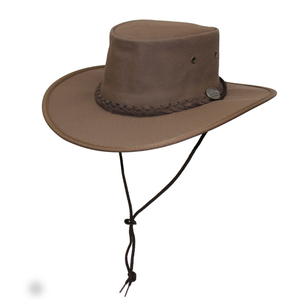 Drover Alloverwith Chin Cord in Brown by BARMAH HATS