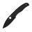 Bodacious Pocket Knife with G-10 Handle & Plain Black Blade by SPYDERCO