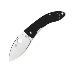 Lil' Lum Chinese Folder G-10 Black Plain Blade by SPYDERCO