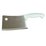 7" Butcher’s Cleaver – High-Carbon Stainless Steel with White Poly Handle by SICUT