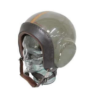 Cold War Era East German Flight Helmet - Oltn. Schmidt