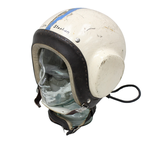 Cold War Era East German Flight Helmet - Oltn. Stephan
