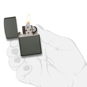 Green Matte Windproof Lighter by ZIPPO