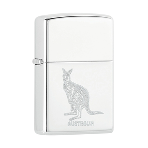 Australian Kangaroo in Chrome by ZIPPO