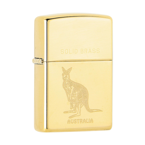 Australian Kangaroo in Solid Brass by ZIPPO