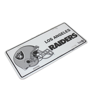 Vintage 1980's "LA RAIDERS" Number Plate