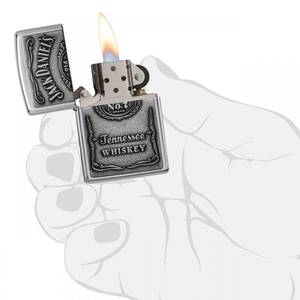 Jack Daniel's Label Pewter High Polish Chrome by ZIPPO
